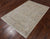 Ivory 4' 0" X 5' 9" Turkish Oushak Handmade Wool Rug - Q14619