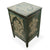 Hand-Painted Green Floral Accent Cabinet - AC1001