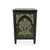 Hand-Painted Green Floral Accent Cabinet - AC1001