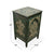 Hand-Painted Green Floral Accent Cabinet - AC1001