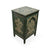 Hand-Painted Green Floral Accent Cabinet - AC1001