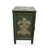 Hand-Painted Green Floral Accent Cabinet - AC1001