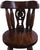 Reclaimed Wood Bar & Counter Stool - Handcarved Back Sunflower - BS222