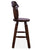 Reclaimed Wood Bar & Counter Stool - Handcarved Back Sunflower - BS222