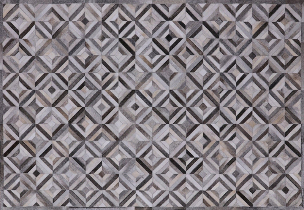 Natural Cowhide Hand Stitched Area Rug - Manhattan Rugs