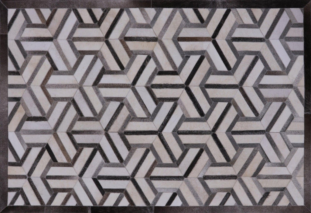 Cowhide Hand Stitched Patchwork Area Rug - Manhattan Rugs