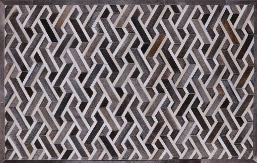 Patchwork Cowhide Hand Stitched Area Rug - Manhattan Rugs