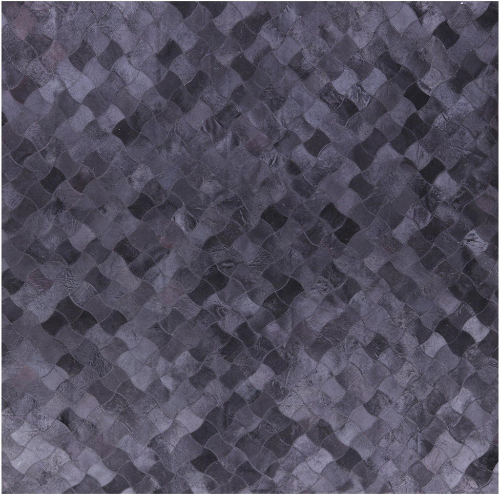 Square Natural Cowhide Hand Stitched Rug - Manhattan Rugs