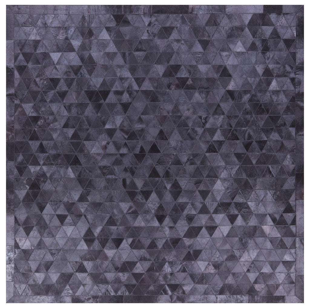 Square Natural Cowhide Hand Stitched Rug - Manhattan Rugs