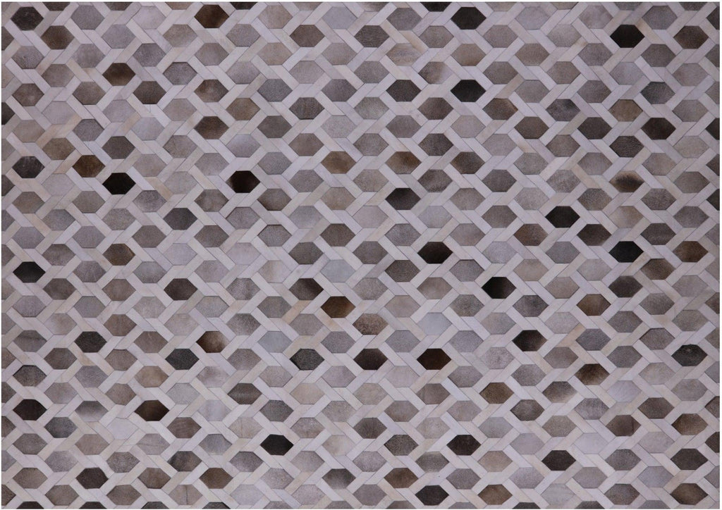 Natural Cowhide Hand Stitched Rug - Manhattan Rugs