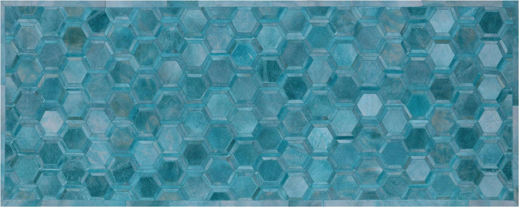 Natural Cowhide Hand Stitched Runner Rug - Manhattan Rugs