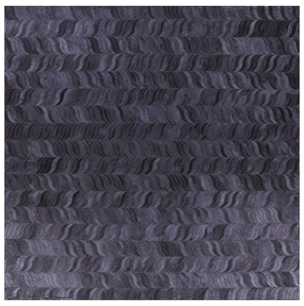 Square Natural Cowhide Hand Stitched Rug - Manhattan Rugs