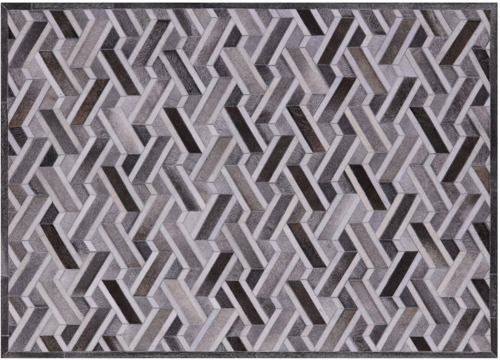 Natural Cowhide Hand Stitched Rug - Manhattan Rugs