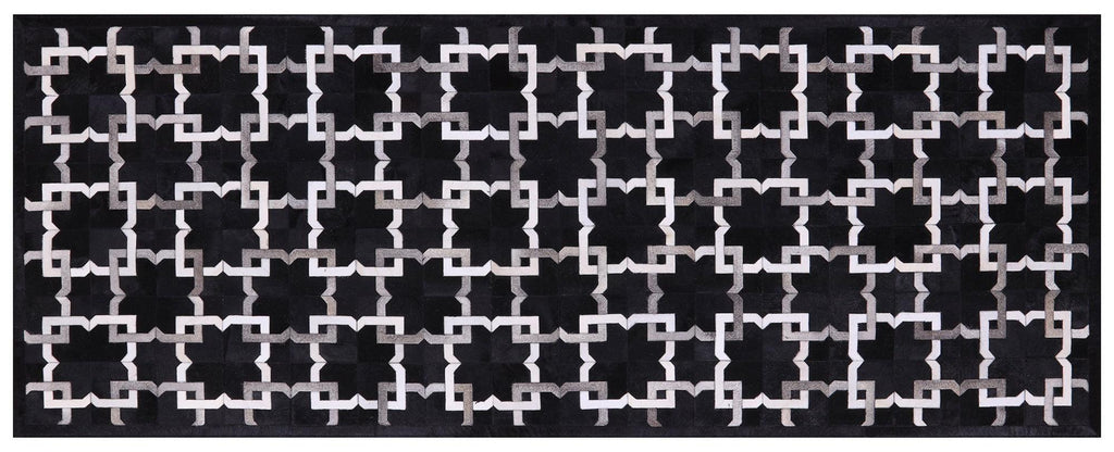 Runner Natural Cowhide Hand Stitched Rug - Manhattan Rugs