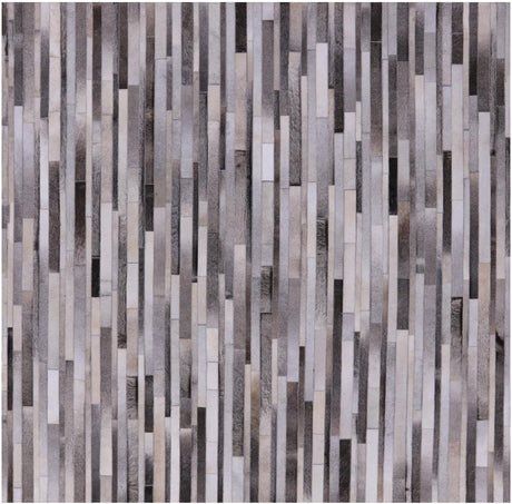 Square Hand Stitched Natural Cowhide Rug - Manhattan Rugs