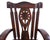 Reclaimed Wood Chair Handcarved Back Sunflower Removable Hair-On Cowhide Pillow - C161-CP