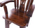 Reclaimed Wood Chair Handcarved Back Sunflower Removable Hair-On Cowhide Pillow - C161-CP