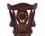 Reclaimed Wood Chair Handcarved Back Sunflower Removable Hair-On Cowhide Pillow - C161-CP