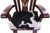 Reclaimed Wood Chair Handcarved Back Sunflower Removable Hair-On Cowhide Pillow - C173-CP