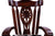 Reclaimed Wood Chair Handcarved Back Sunflower Removable Hair-On Cowhide Pillow - C175-CP
