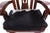 Reclaimed Wood Chair Handcarved Back Sunflower Removable Hair-On Cowhide Pillow - C175-CP