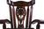 Reclaimed Wood Chair Handcarved Back Sunflower Removable Hair-On Cowhide Pillow - C176-CP