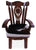 Reclaimed Wood Chair Handcarved Back Sunflower Removable Hair-On Cowhide Pillow - C178-CP