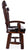 Reclaimed Wood Chair Handcarved Back Sunflower Removable Hair-On Cowhide Pillow - C182-CP