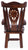 Reclaimed Wood Chair Handcarved Back Sunflower Removable Hair-On Cowhide Pillow - C182-CP