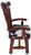 Reclaimed Wood Chair Handcarved Back Sunflower Removable Hair-On Cowhide Pillow - C186-CP