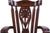 Reclaimed Wood Chair Handcarved Back Sunflower Removable Hair-On Cowhide Pillow - C186-CP