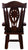 Reclaimed Wood Chair Handcarved Back Sunflower Removable Hair-On Cowhide Pillow - C188-CP