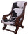 Reclaimed Wood Hair-On Cowhide Handcrafted Chair - C191-FC
