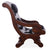 Reclaimed Wood Hair-On Cowhide Handcrafted Chair - C191-FC