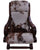 Reclaimed Wood Hair-On Cowhide Handcrafted Chair - C194-FC