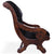 Reclaimed Wood Hair-On Cowhide Handcrafted Chair - C195-FC
