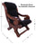 Reclaimed Wood Hair-On Cowhide Handcrafted Chair - C197-FC