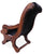 Reclaimed Wood Hair-On Cowhide Handcrafted Chair - C197-FC