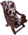 Reclaimed Wood Hair-On Cowhide Handcrafted Chair - C200-FC