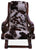 Reclaimed Wood Hair-On Cowhide Handcrafted Chair - C201-FC