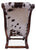 Reclaimed Wood Hair-On Cowhide Handcrafted Chair - C201-FC