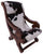 Reclaimed Wood Hair-On Cowhide Handcrafted Chair - C202-FC