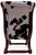 Reclaimed Wood Hair-On Cowhide Handcrafted Chair - C202-FC