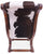 Reclaimed Wood Hair-On Cowhide Handcrafted Chair - C205-FC