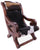 Reclaimed Wood Hair-On Cowhide Handcrafted Chair - C205-FC
