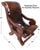 Reclaimed Wood Hair-On Cowhide Handcrafted Chair - C207-FC