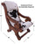 Reclaimed Wood Hair-On Cowhide Handcrafted Chair - C212-FC