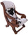 Reclaimed Wood Hair-On Cowhide Handcrafted Chair - C212-FC
