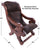 Reclaimed Wood Hair-On Cowhide Handcrafted Chair - C213-FC