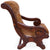 Reclaimed Wood Hair-On Cowhide Handcrafted Chair - C214-FC
